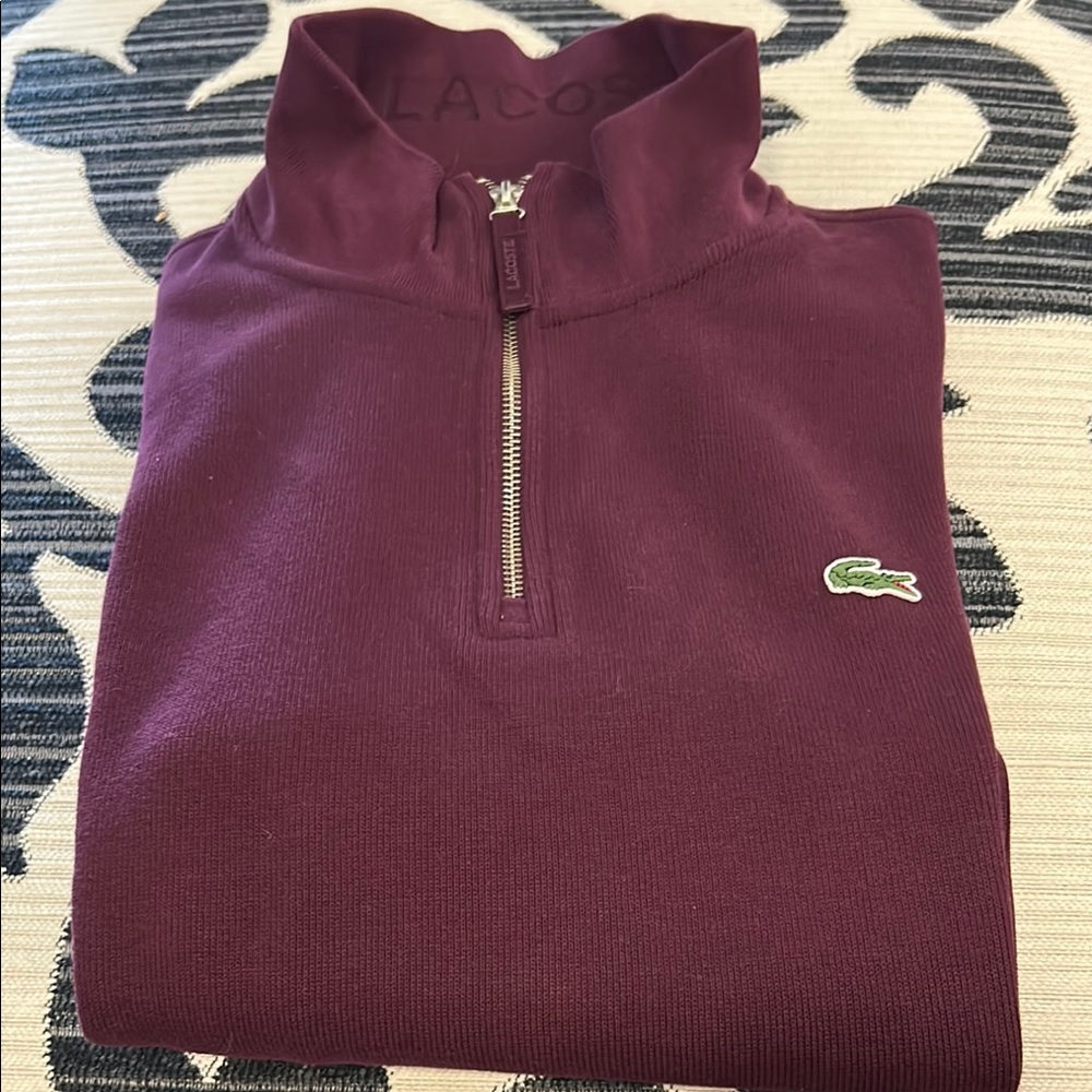 Lacoste Men's Burgundy Sweater